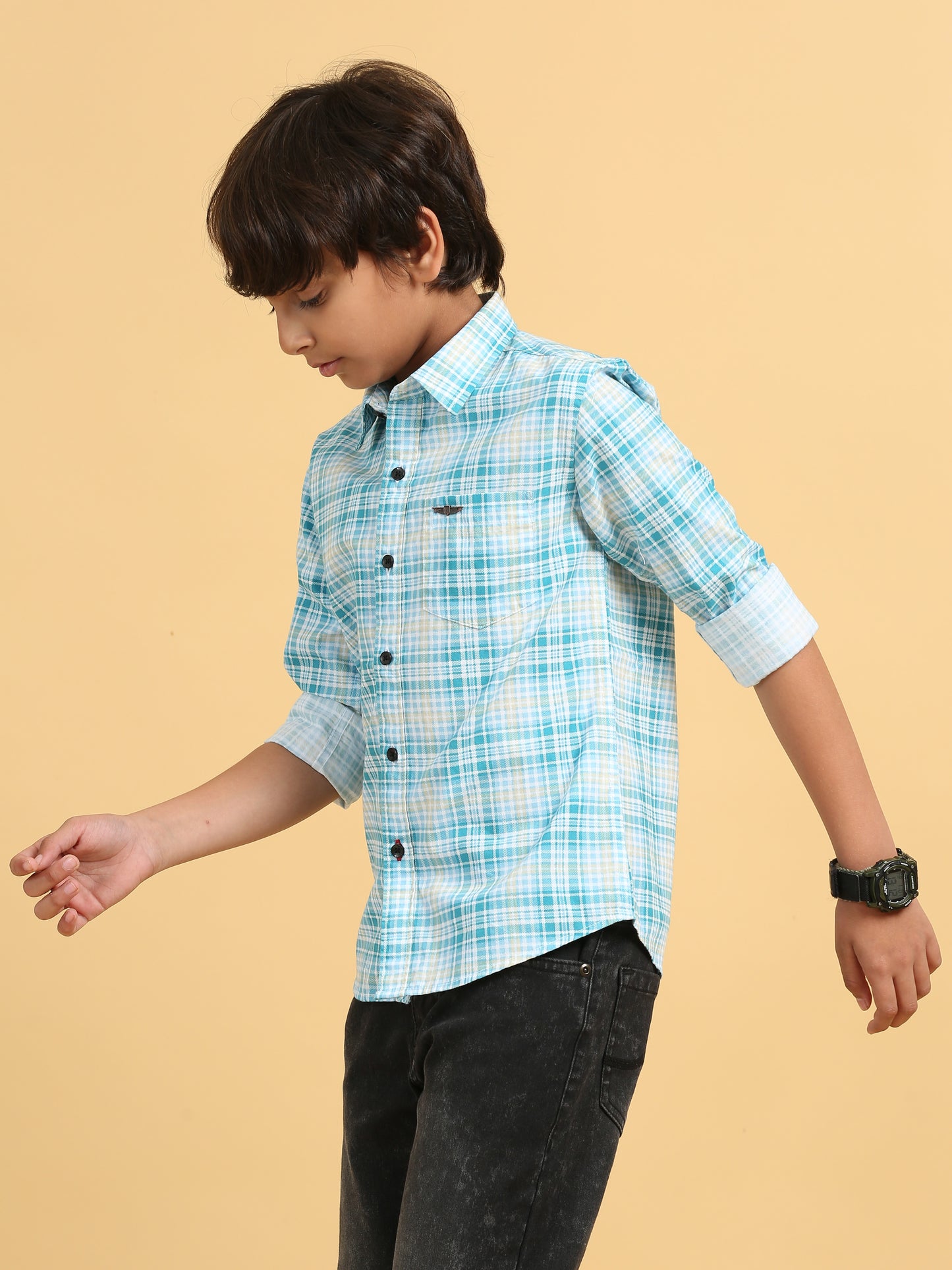 Eastern Blue Laffer Checks Shirt