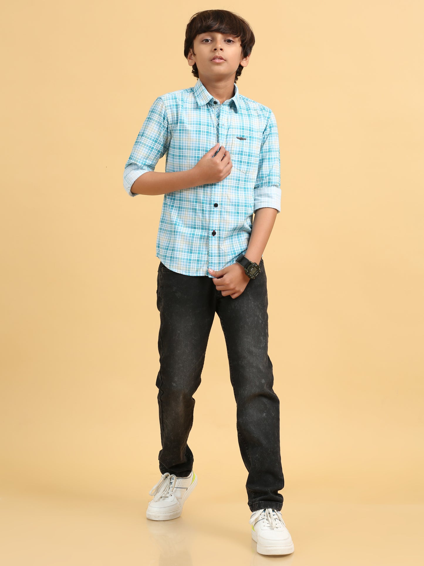 Eastern Blue Laffer Checks Shirt