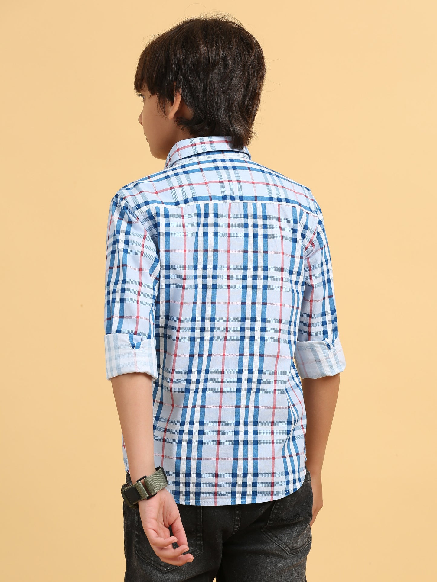 Powder Blue Laffer Checks Shirt