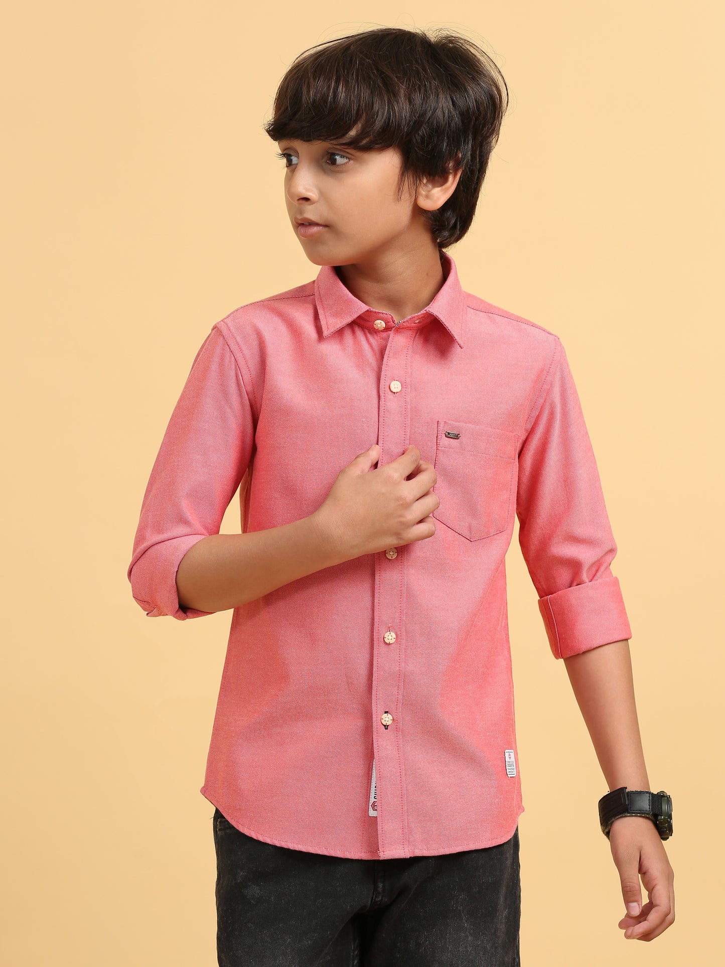 Red Oxford Solid Shirt