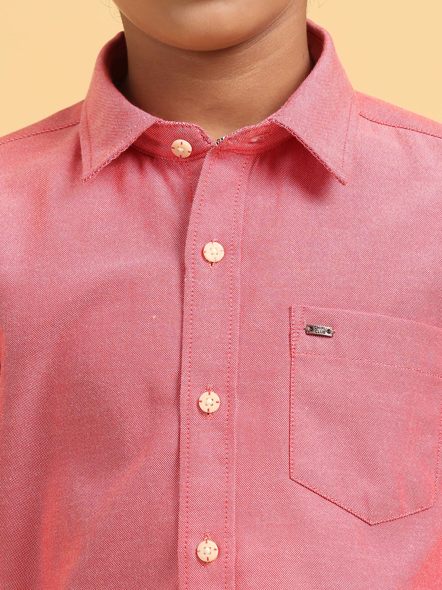 Red Oxford Solid Shirt
