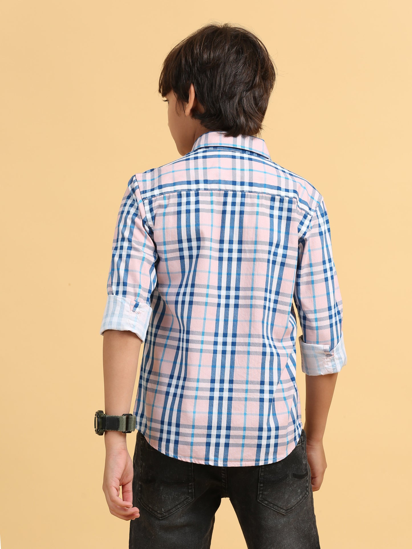 Rose Quartz Laffer Checks Shirt