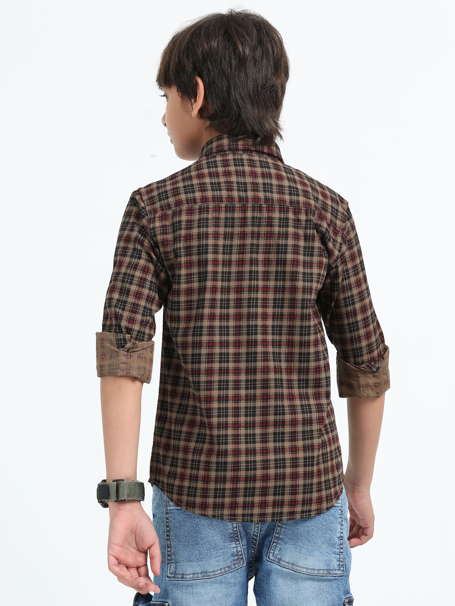 Khaki Laffer Checks Shirt