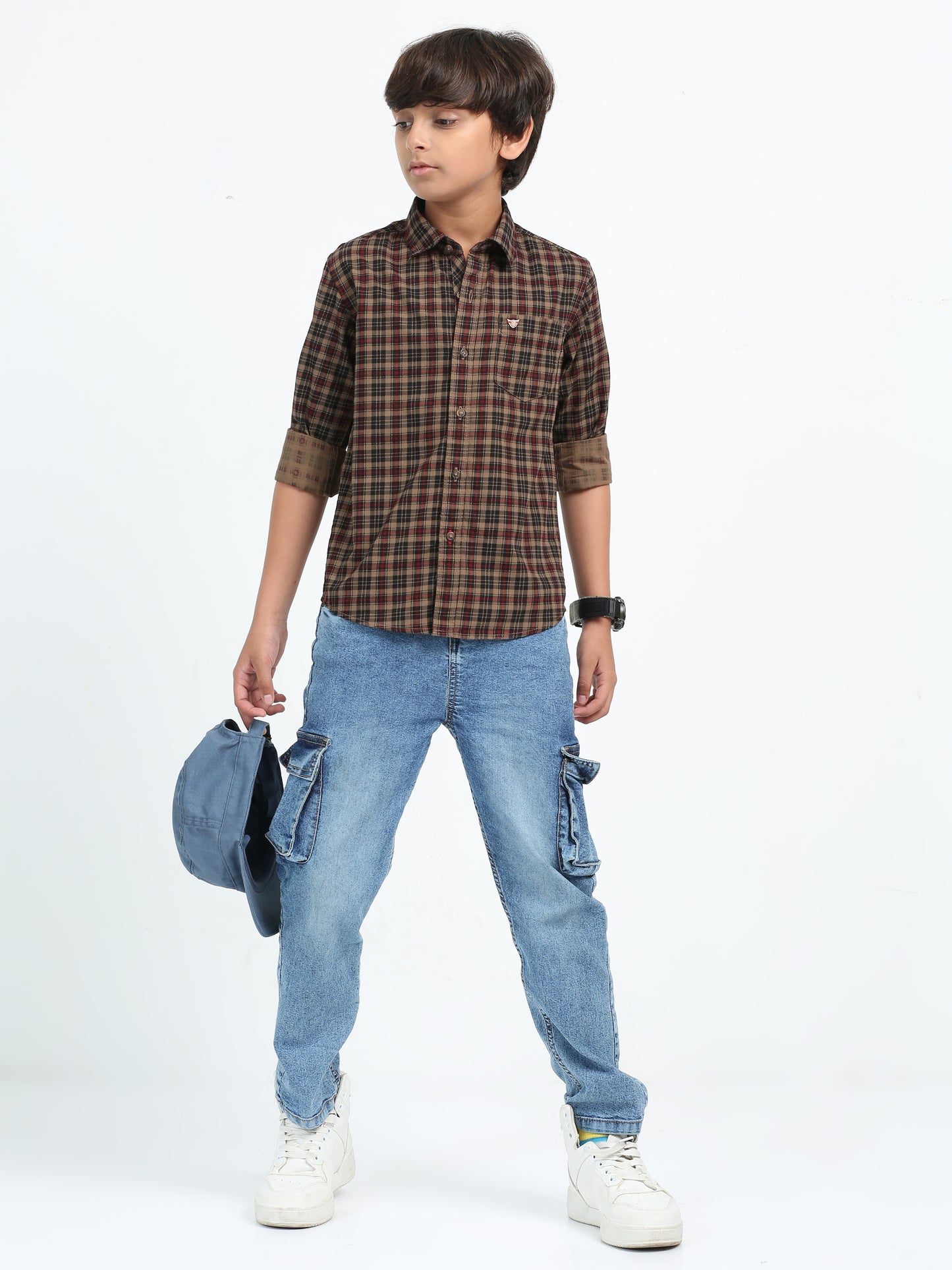Khaki Laffer Checks Shirt