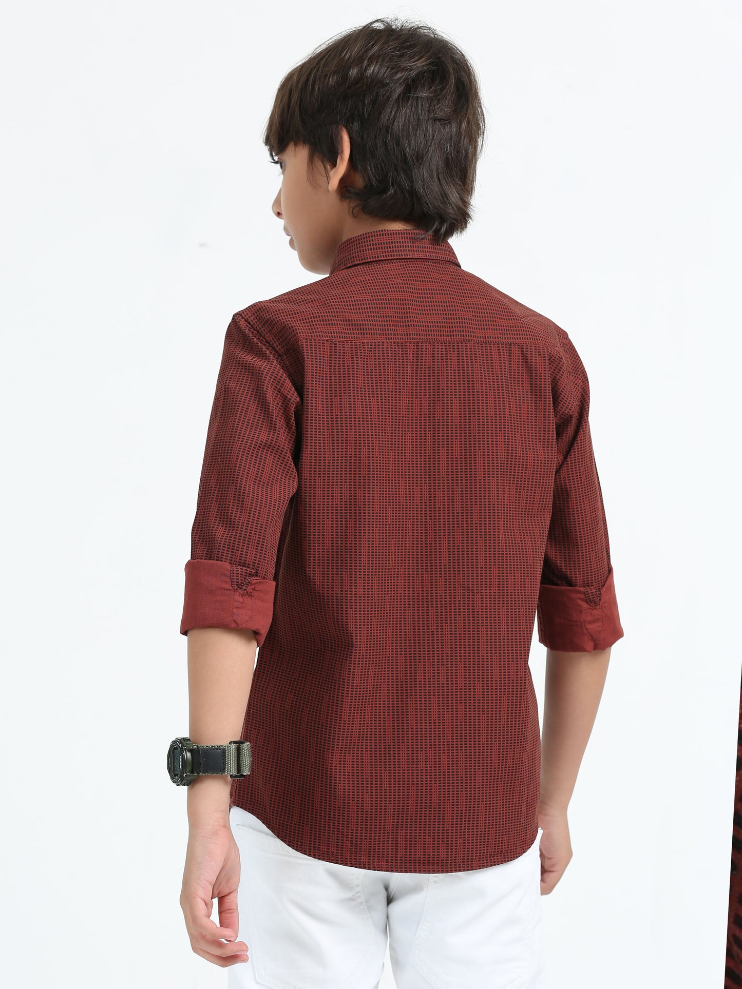 Maroon Laffer Printed Shirt