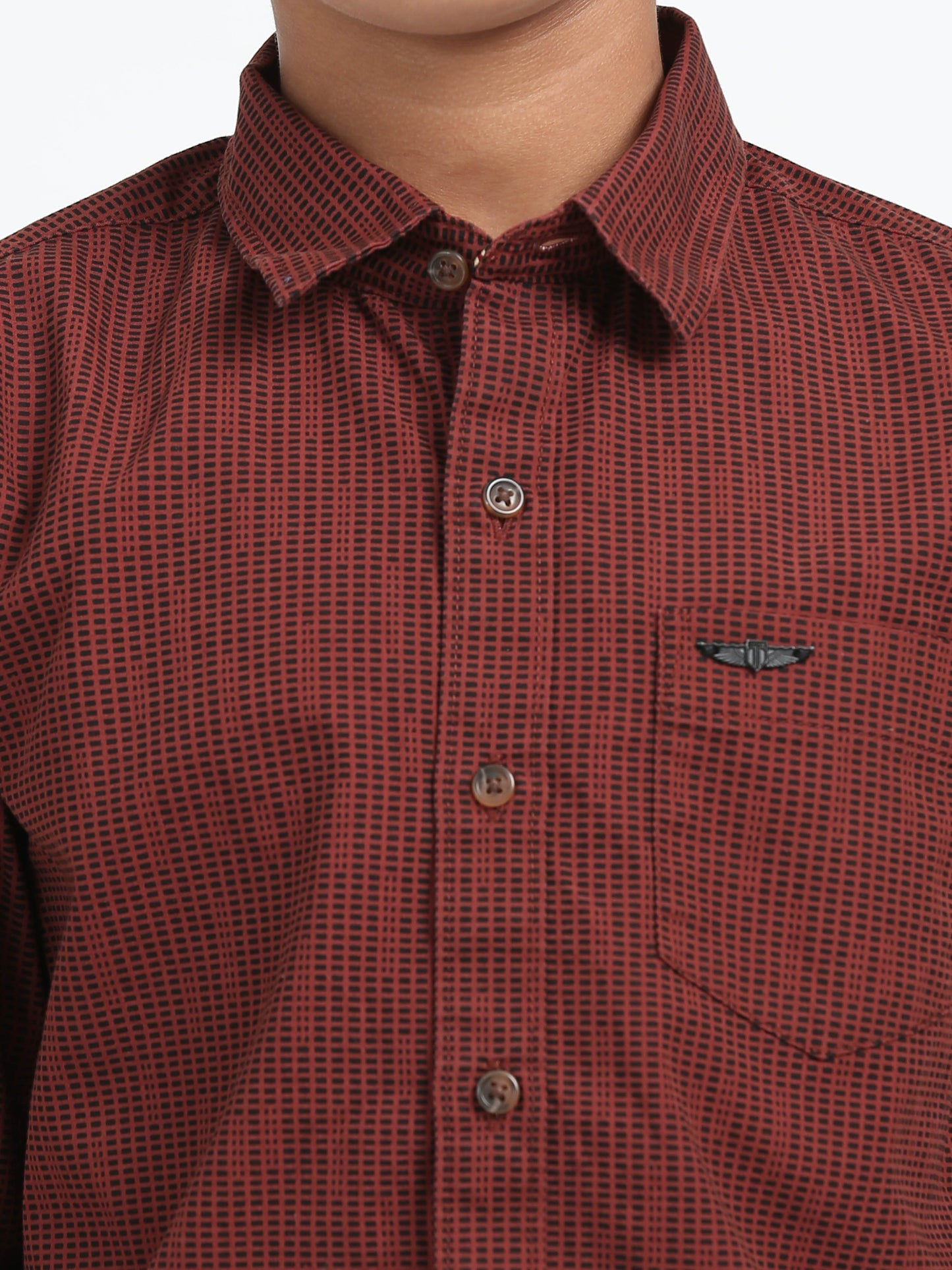 Maroon Laffer Printed Shirt