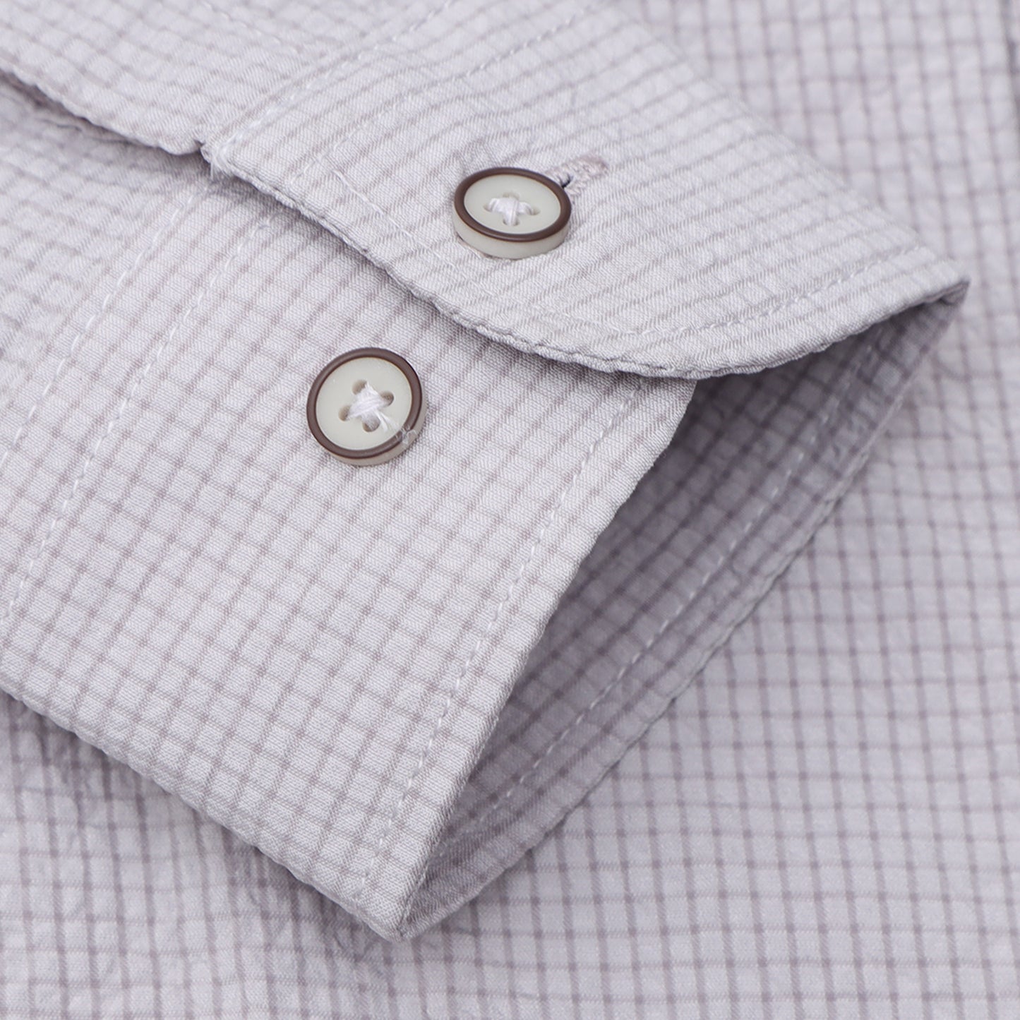 Light Grey Solid Popcorn Shirt for Boys