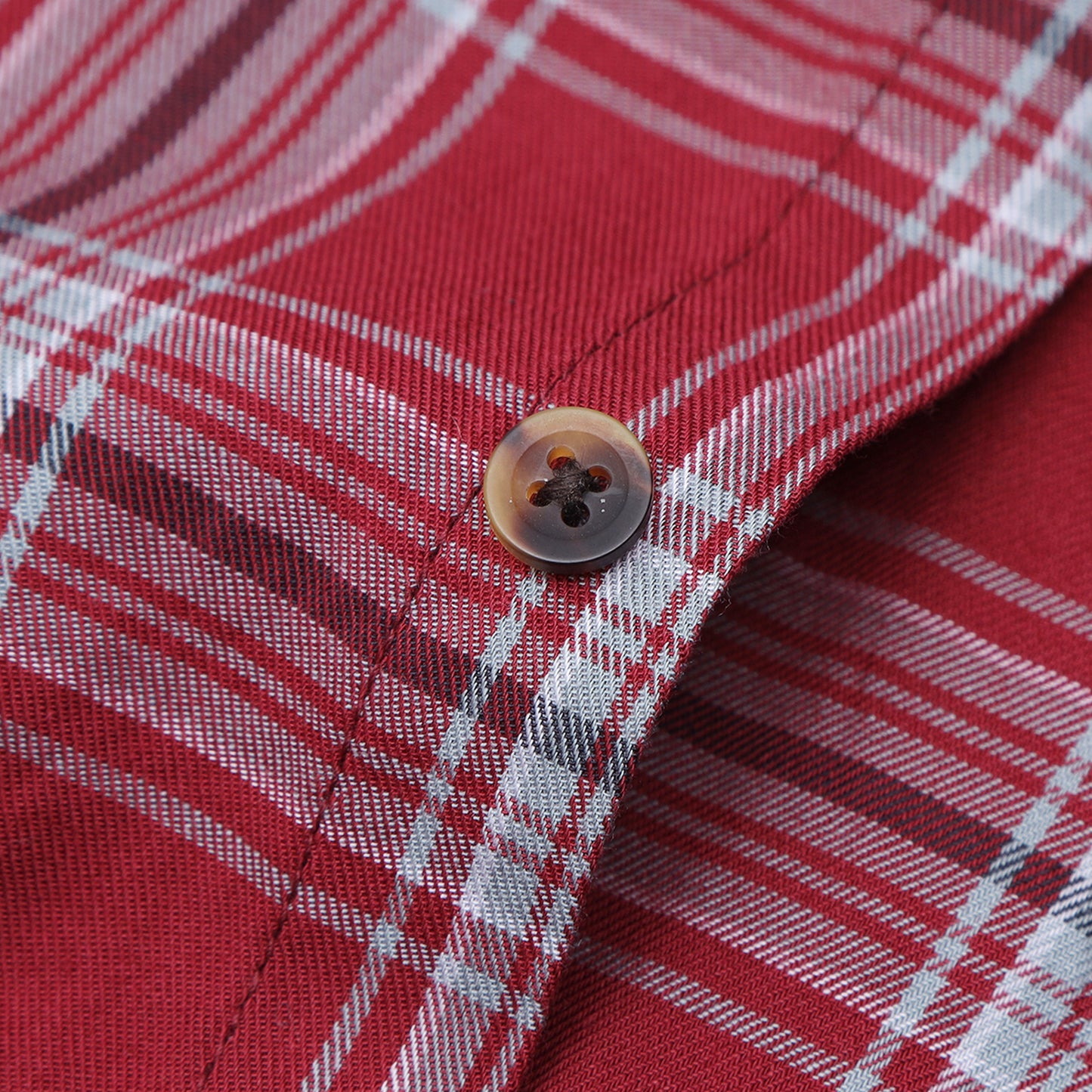 Maroon Twill Checks Shirt for Boys