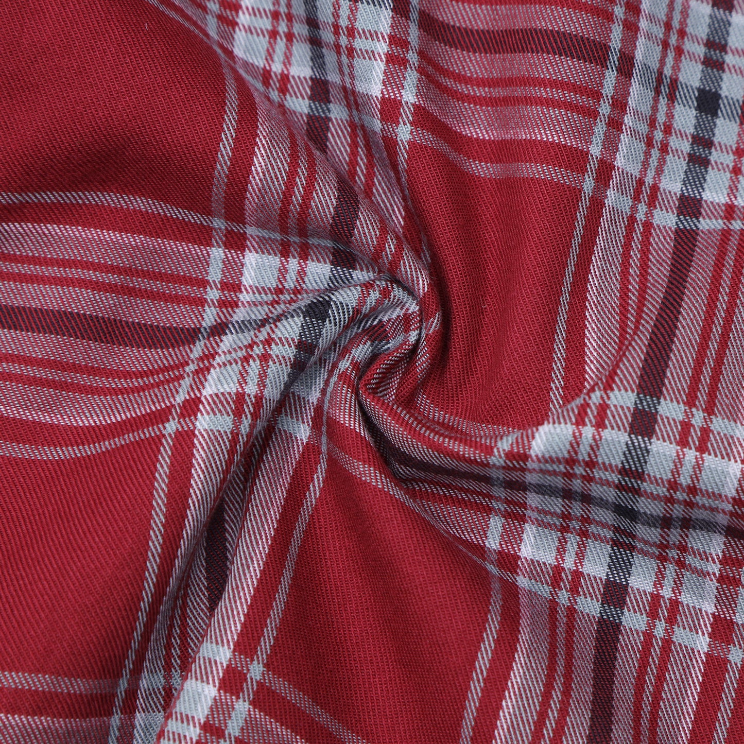 Maroon Twill Checks Shirt for Boys