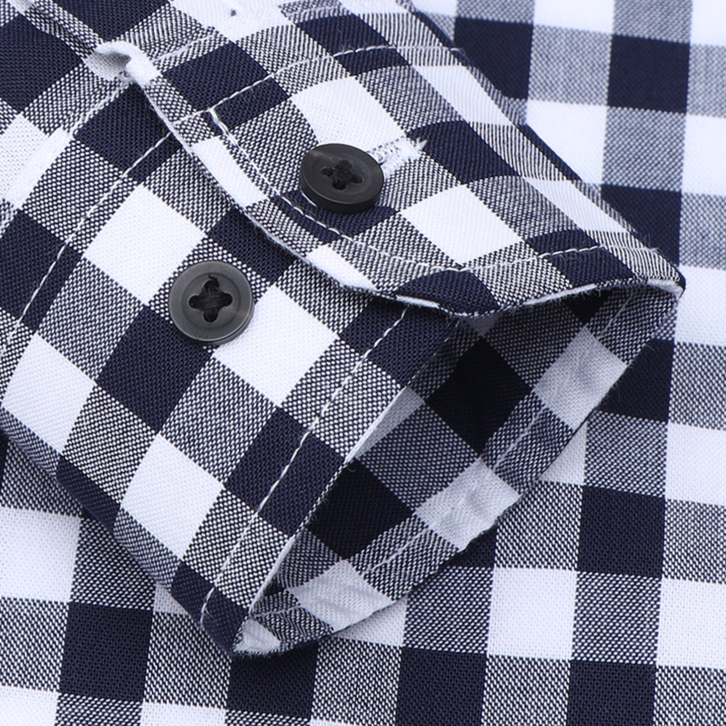 Navy Oxford Checks Shirt for Boys