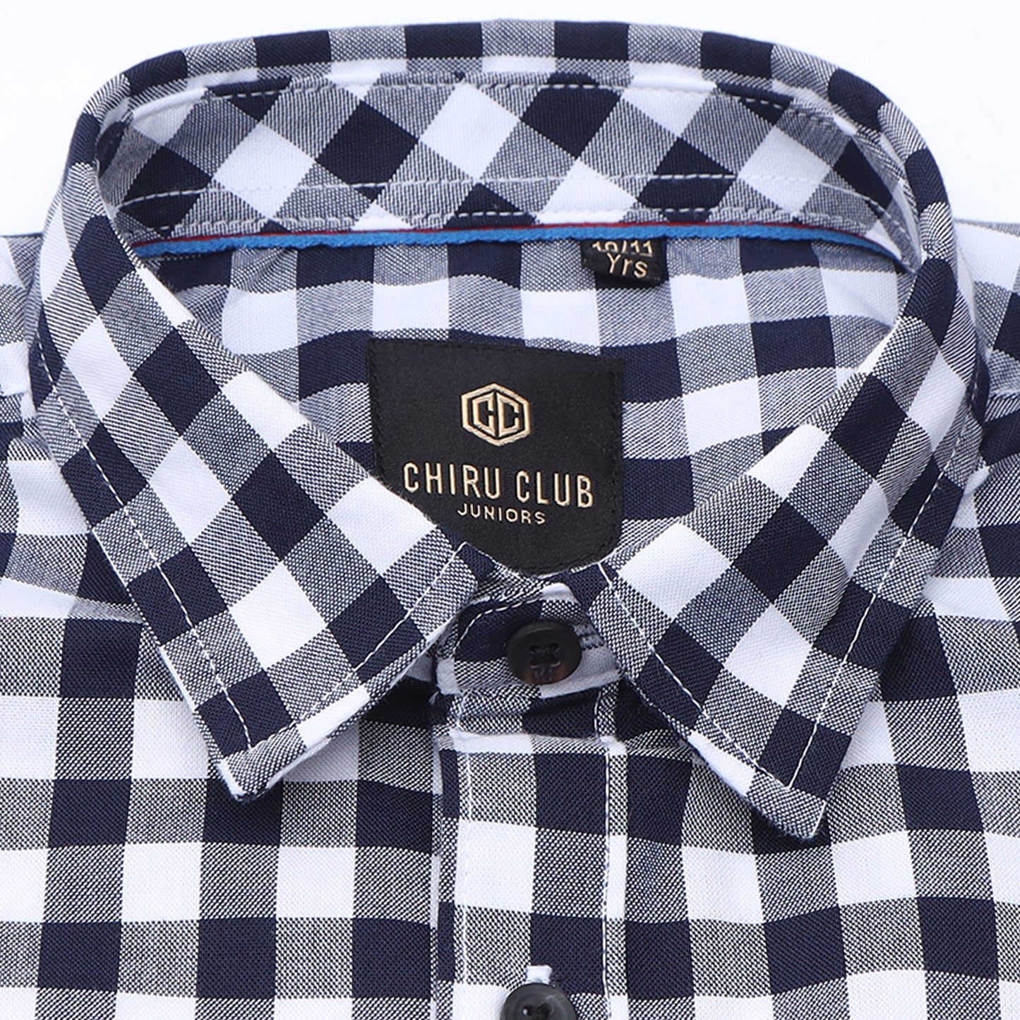 Navy Oxford Checks Shirt for Boys