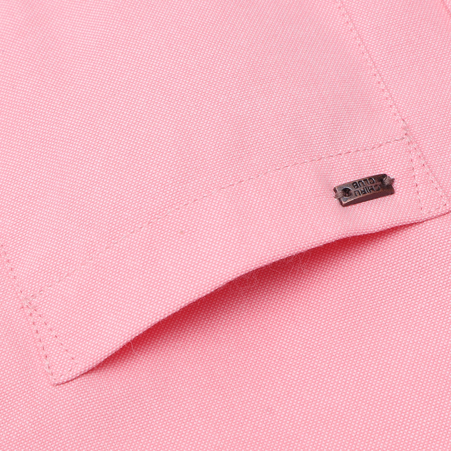 Pink Oxford Solid Shirt for Boys