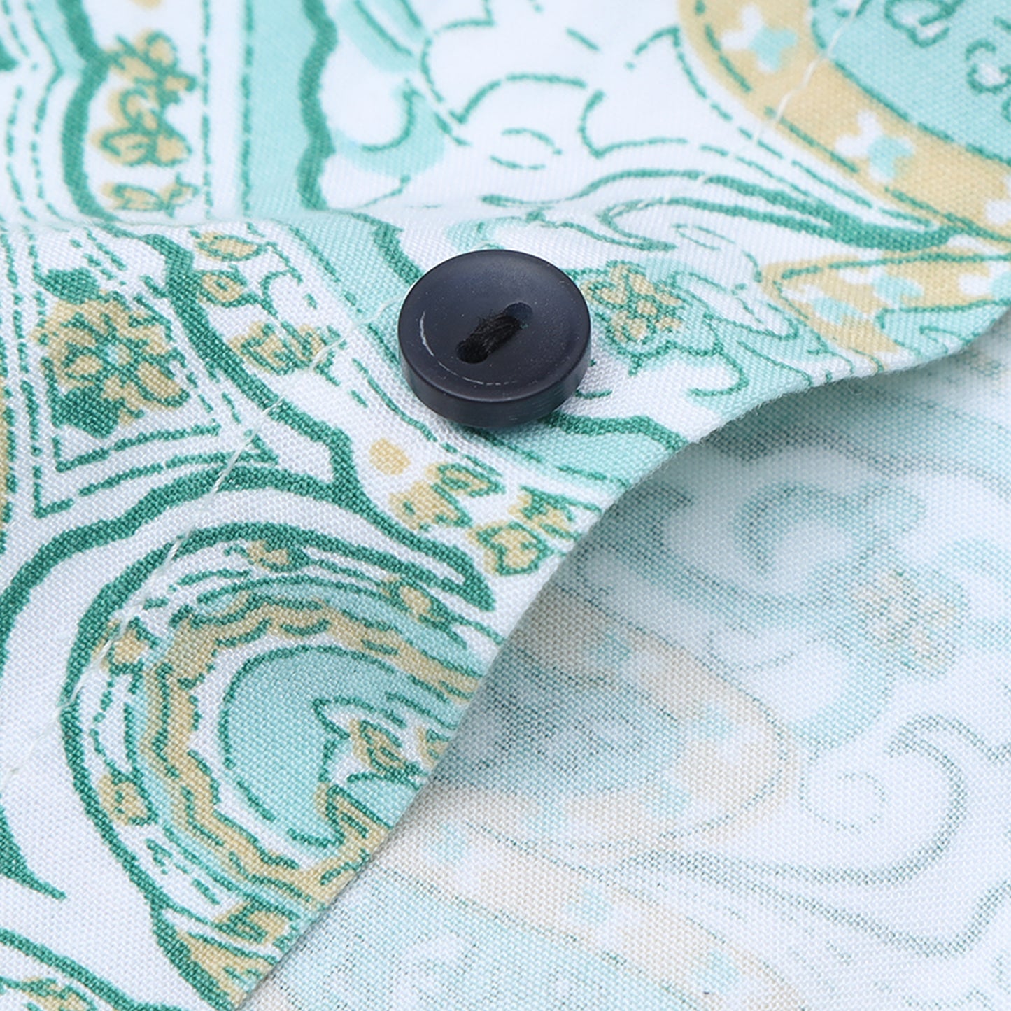 Turquoise Rayon Printed Shirt For Boys