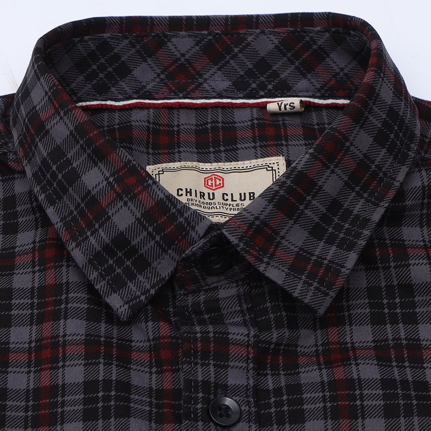 Grey Laffer Checks Shirt for Boys