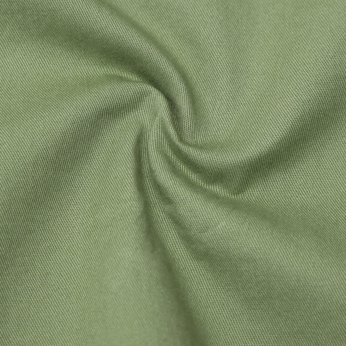 Sab Green Twill Leather Finish Solid Shirt
