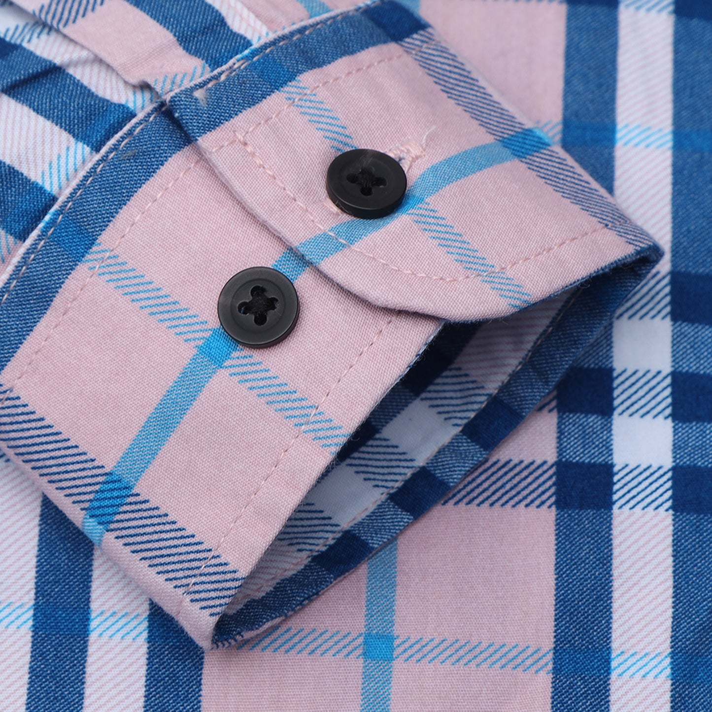 Rose Quartz Laffer Checks Shirt for Boys