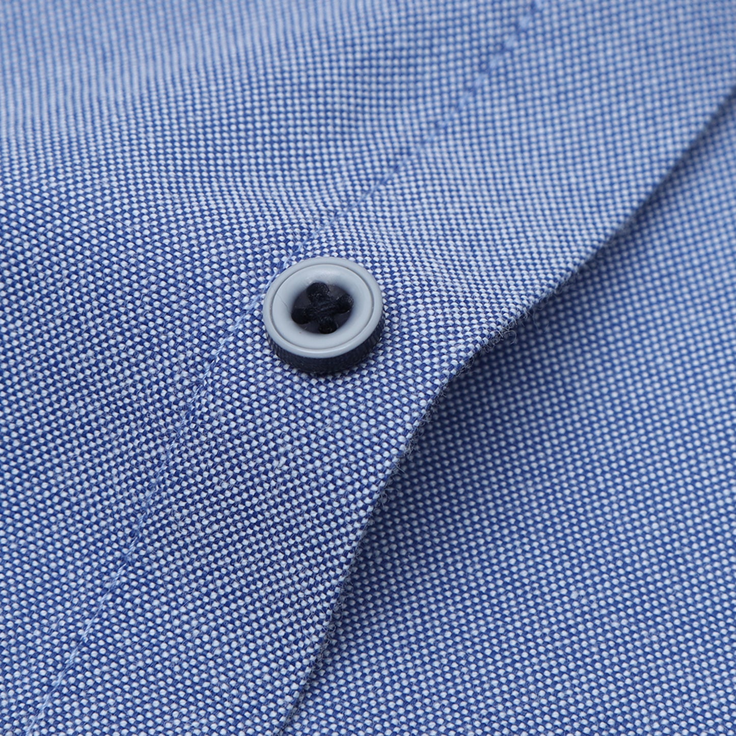 Navy Blue Oxford Solid Shirt for Boys