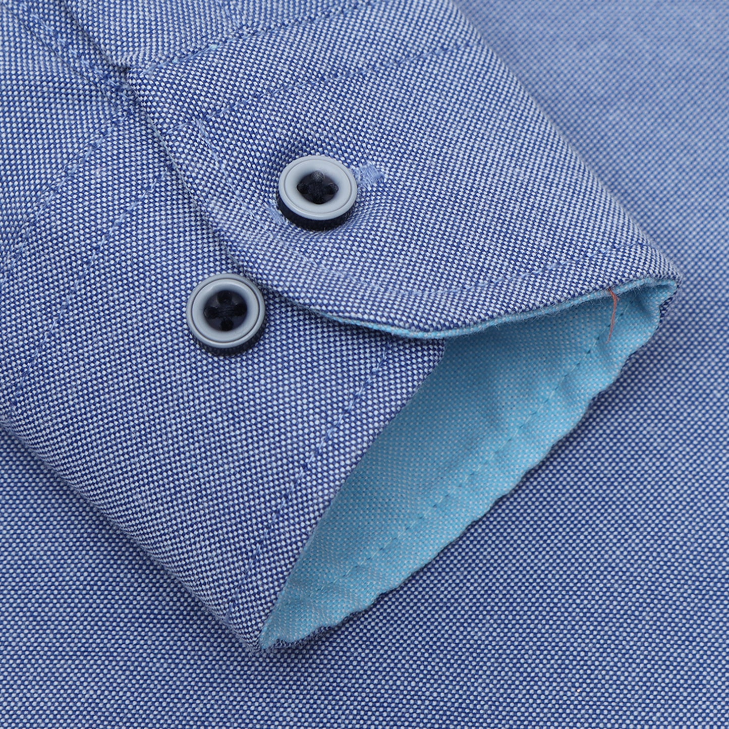 Navy Blue Oxford Solid Shirt for Boys