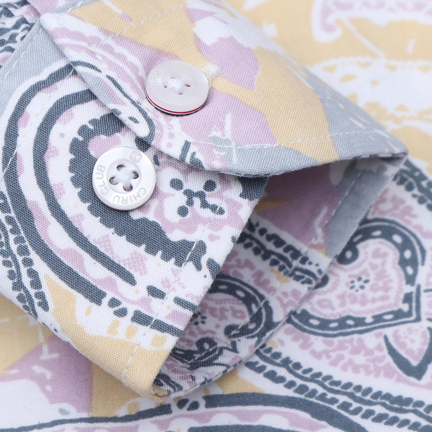 Pink & Grey Rayon Printed Shirt for Boys