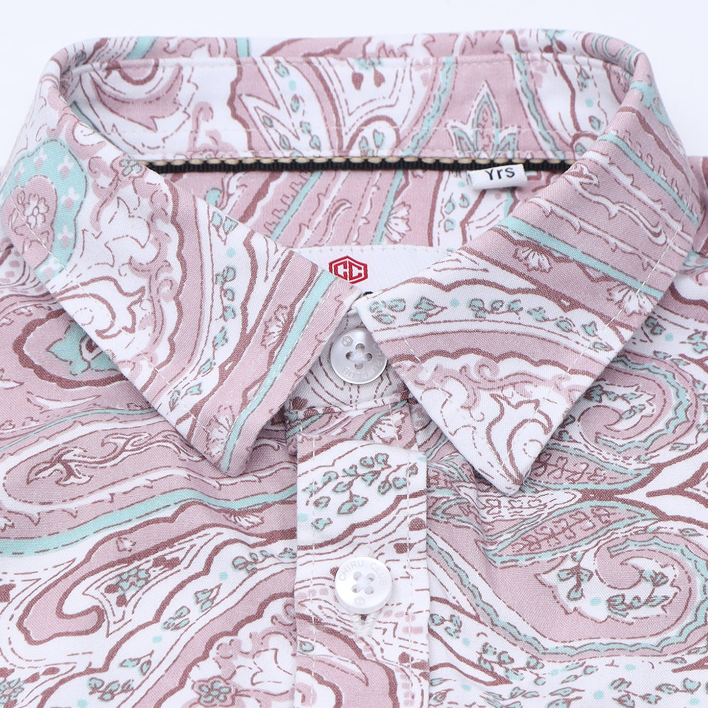 Pink Blossom Rayon Printed Shirt for Boys
