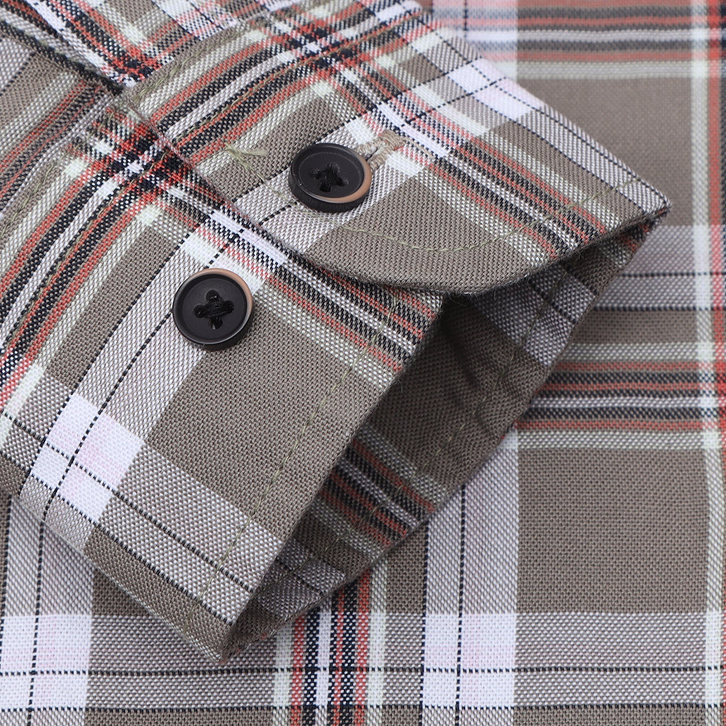 Sand Oxford Checks Shirt for Boys