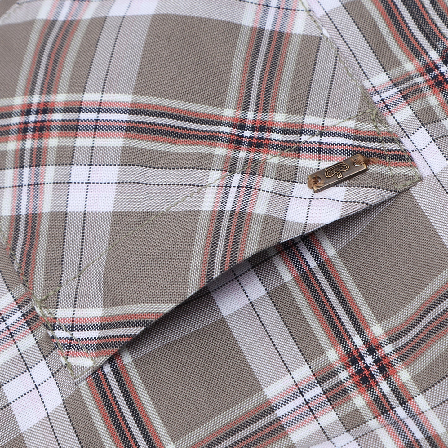 Sand Oxford Checks Shirt for Boys
