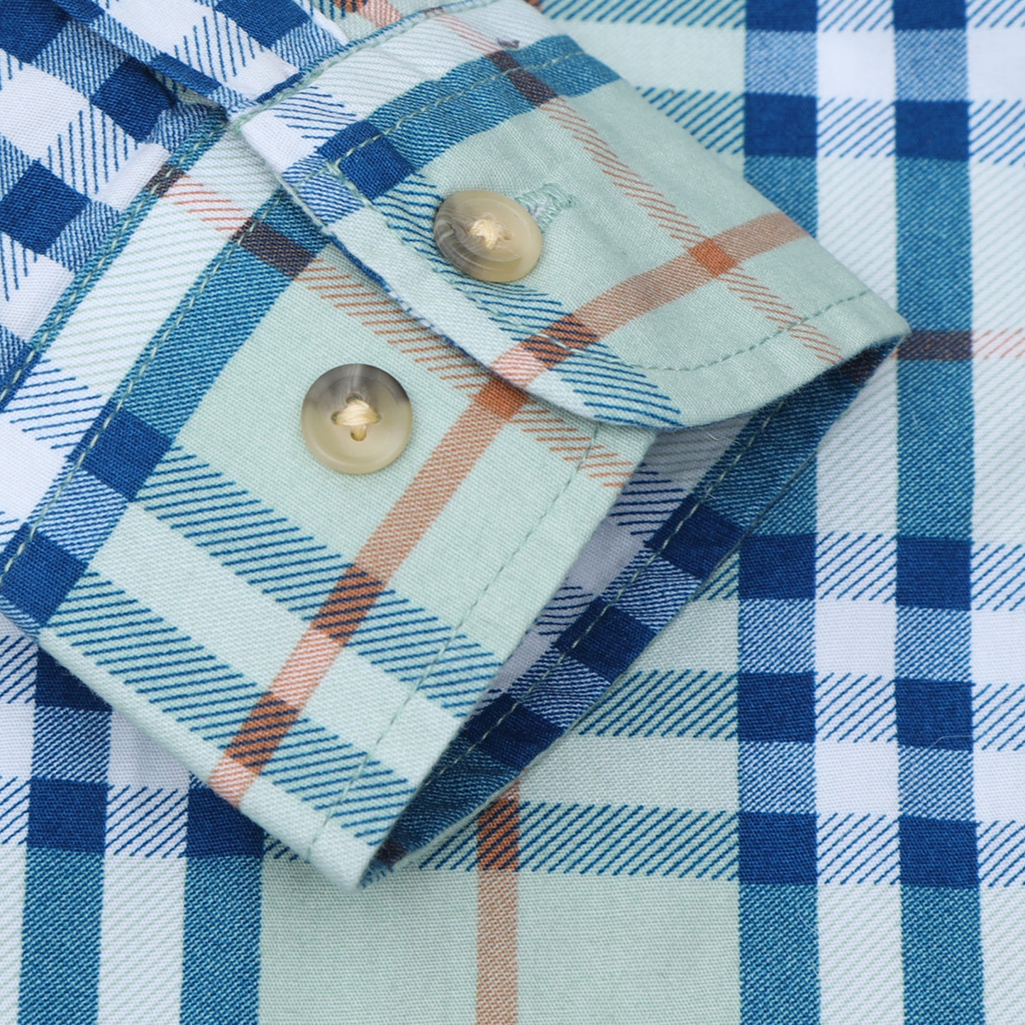 Pista Green Laffer Checks Shirt for Boys