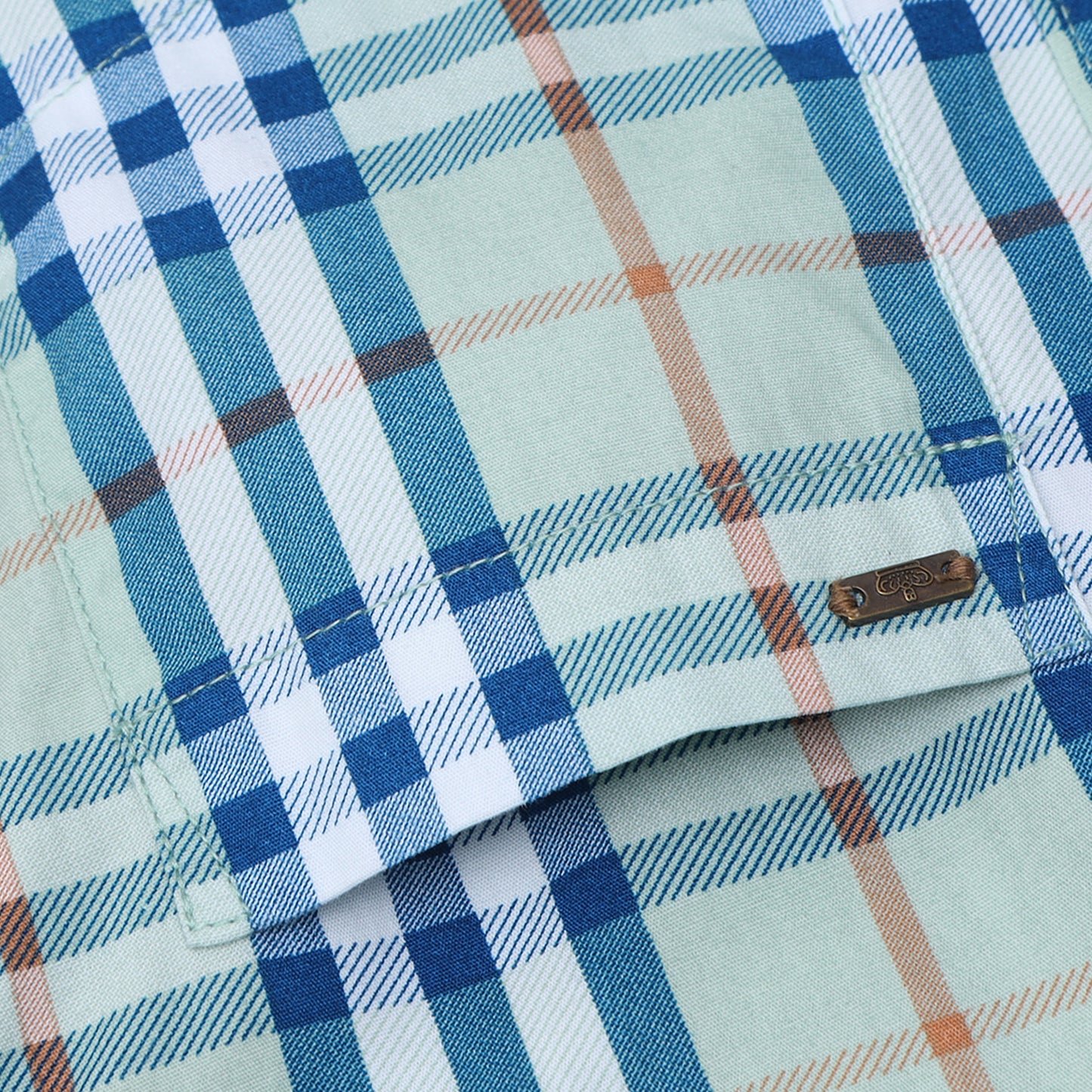 Pista Green Laffer Checks Shirt for Boys