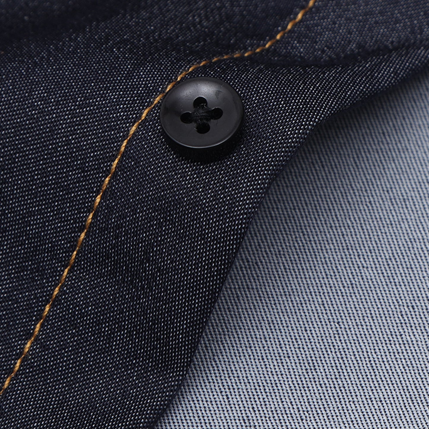 Grey Denim Lycra Solid Shirt for Boys