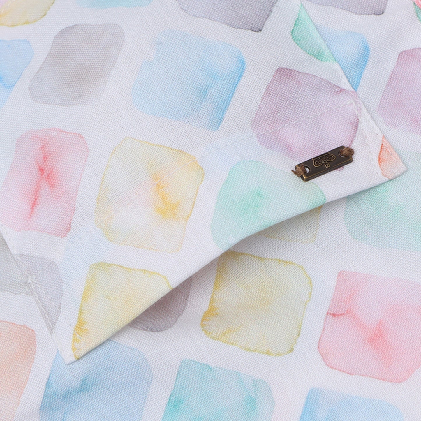 Pastel Multi Color Rayon Digital Printed Short Kurta