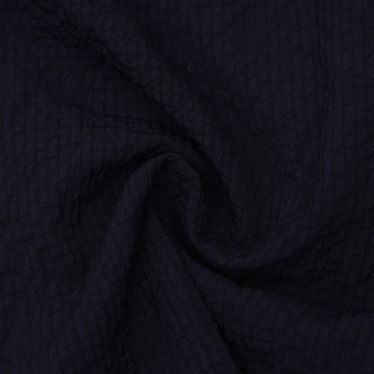 Navy Blue Solid Popcorn Shirt for Boys