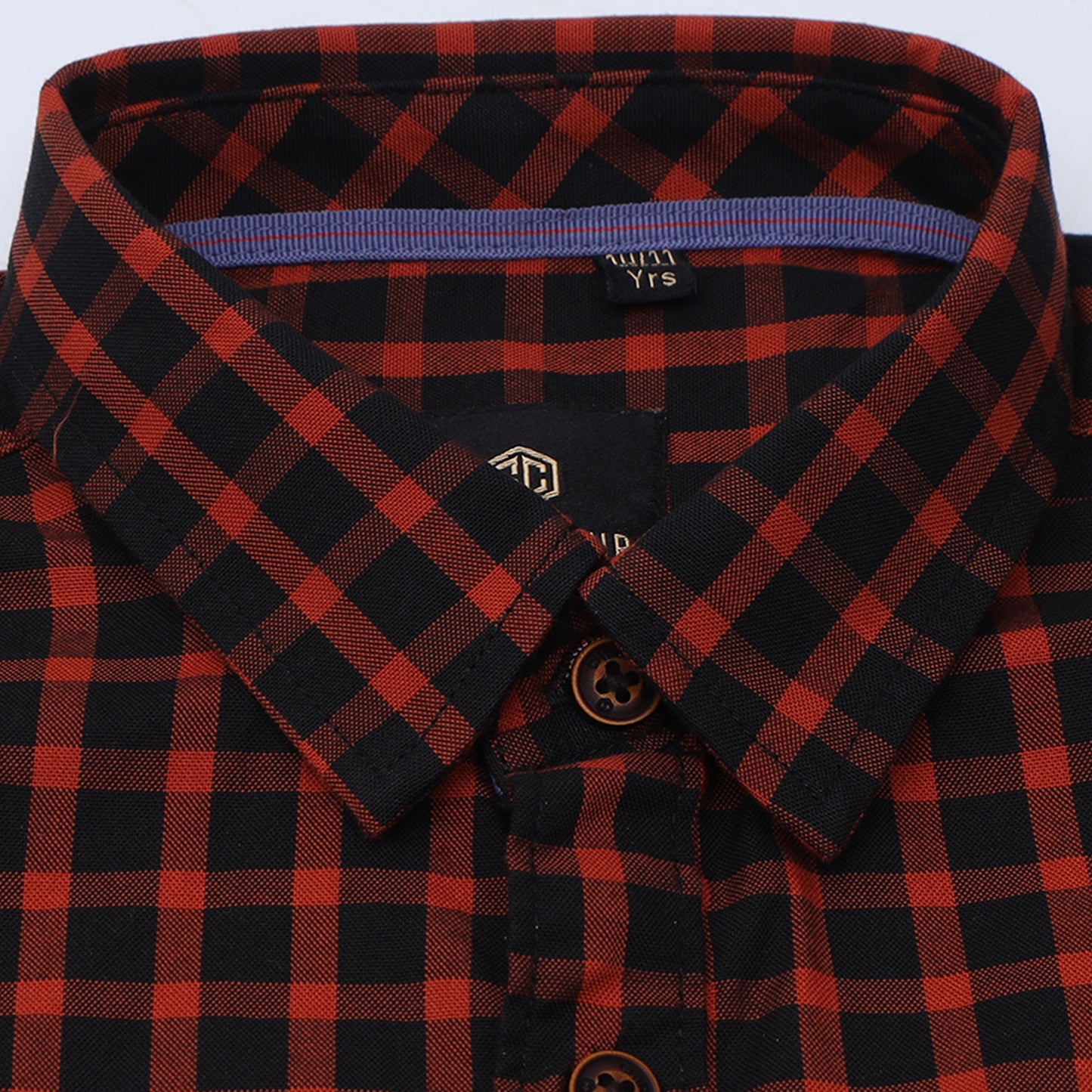 Rusty Oxford Checks Shirt for Boys