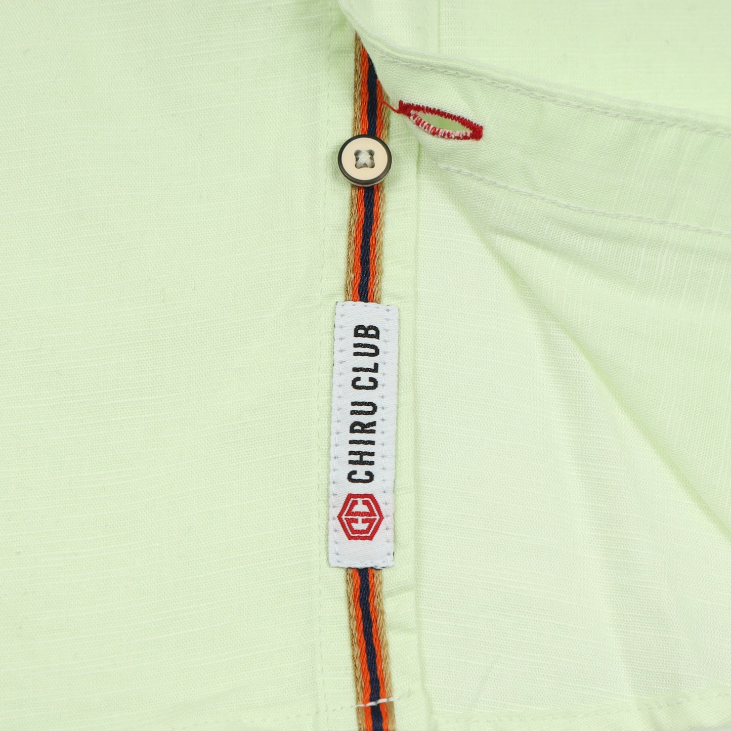 Pista Green Cotton Linen Solid Shirt For Boys