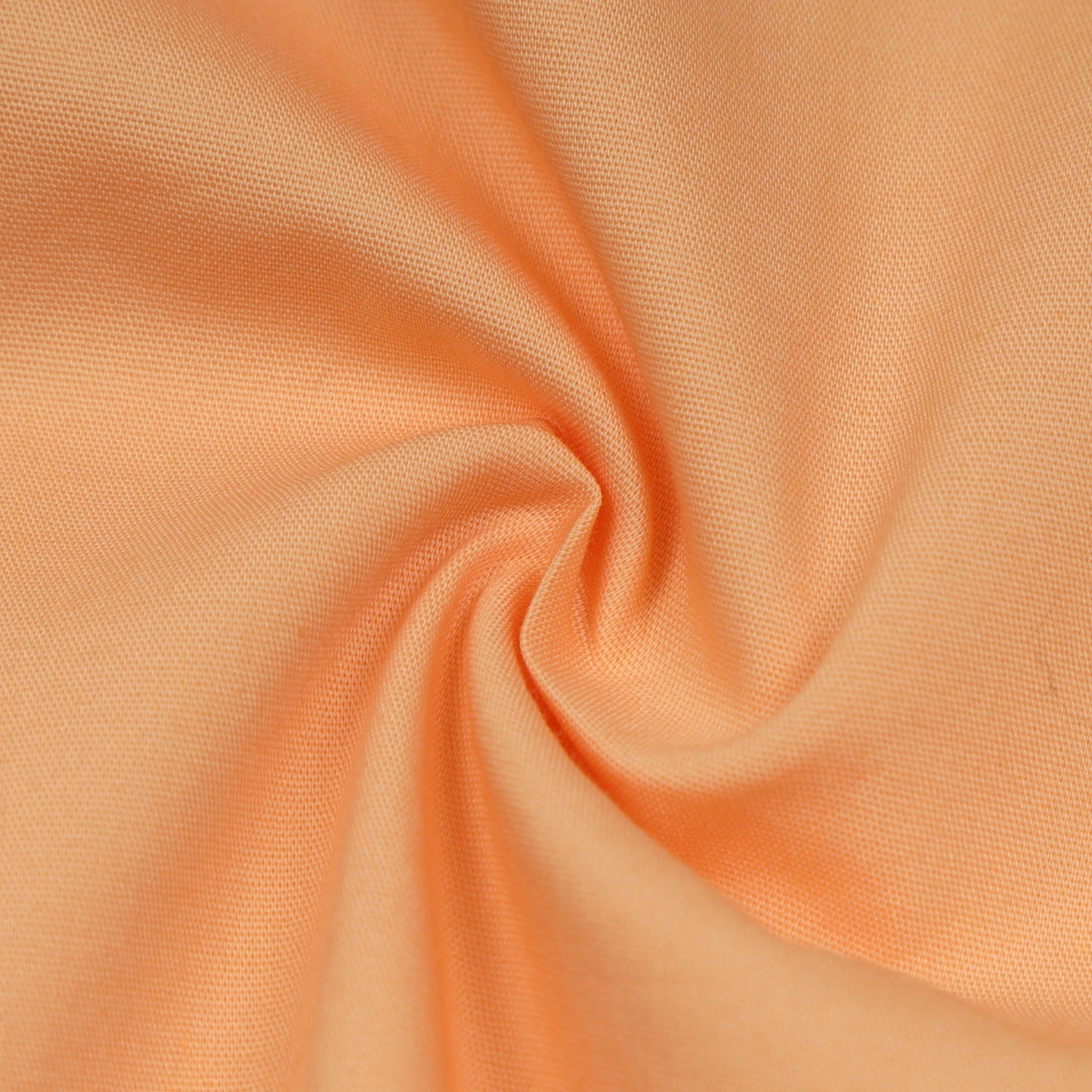 Peach Poplin Lycra Solid Shirt For Boys