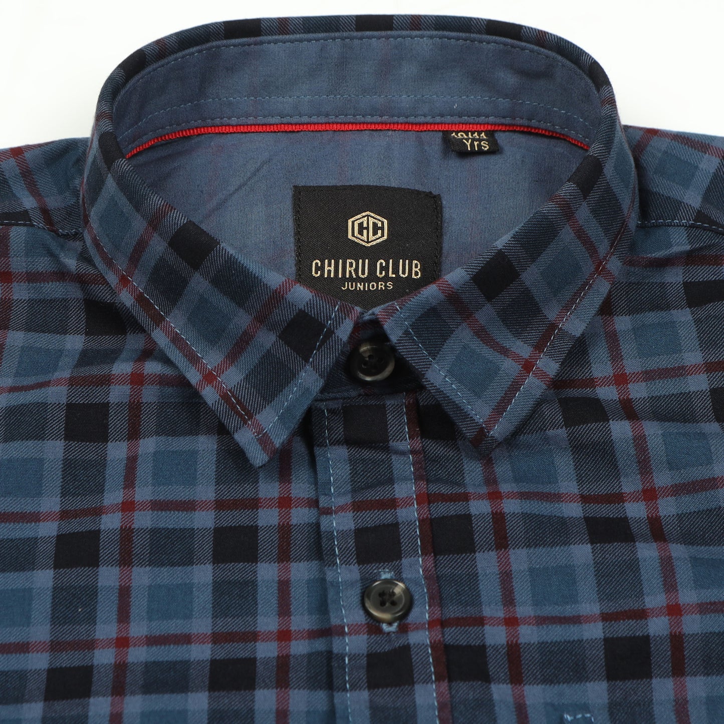Blue Laffer Checks Shirt For Boys