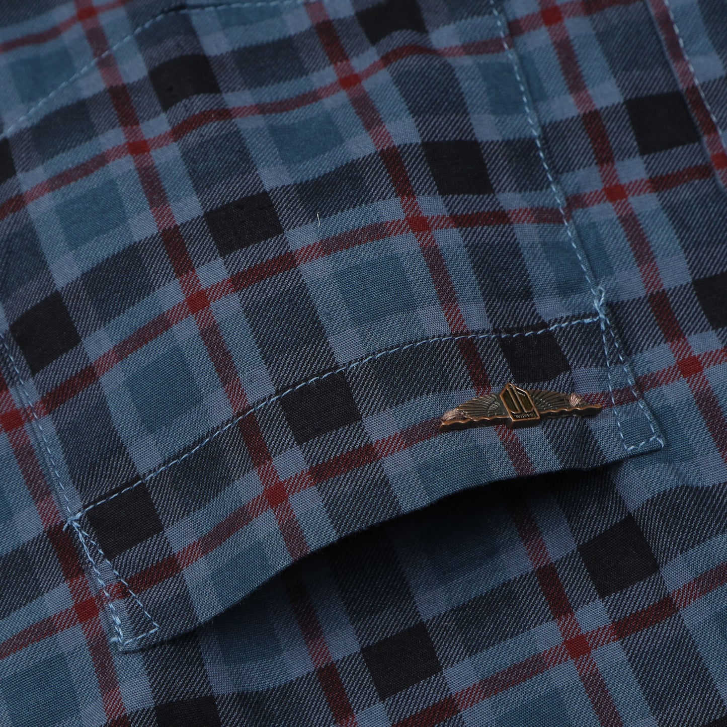 Blue Laffer Checks Shirt For Boys