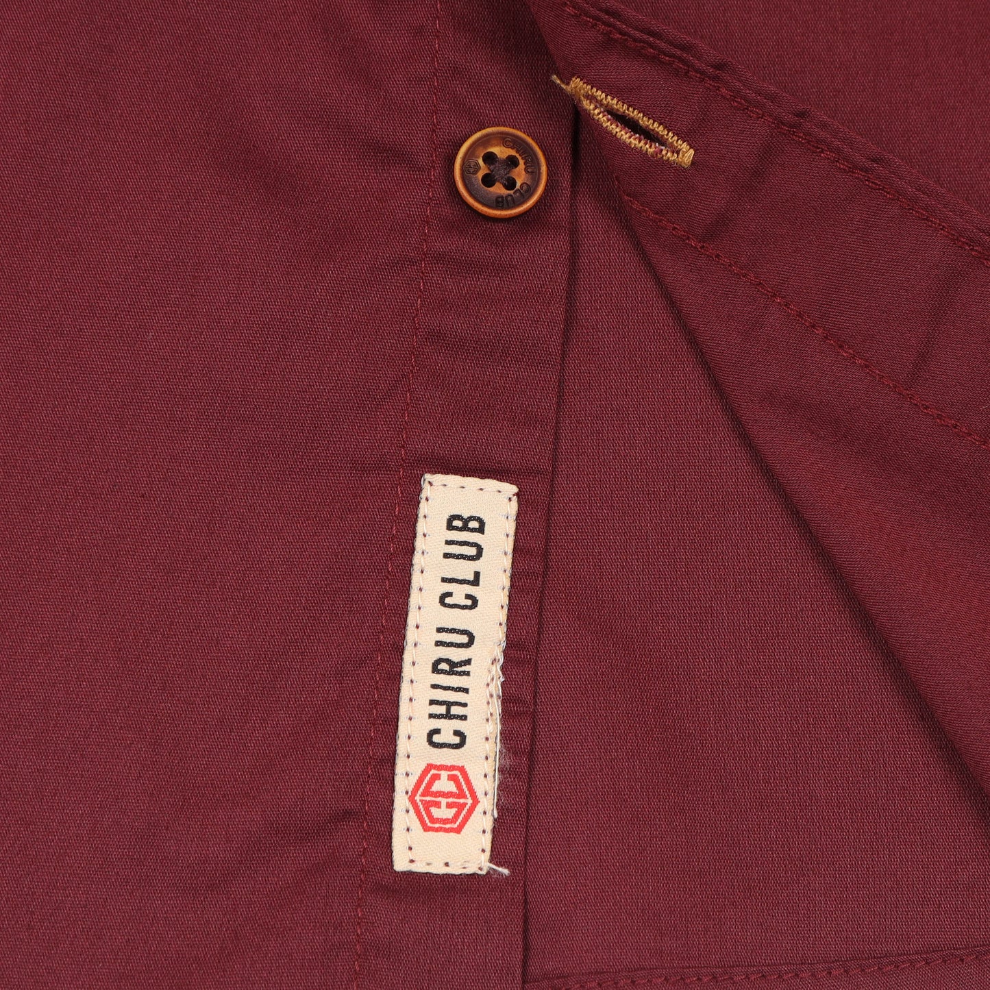Maroon Solid Shirt For Boys