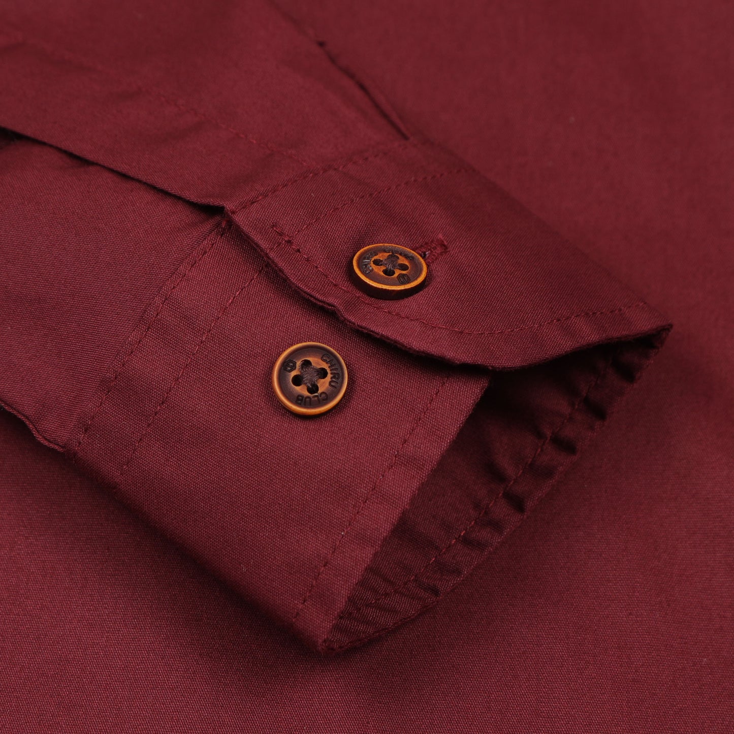 Maroon Solid Shirt For Boys