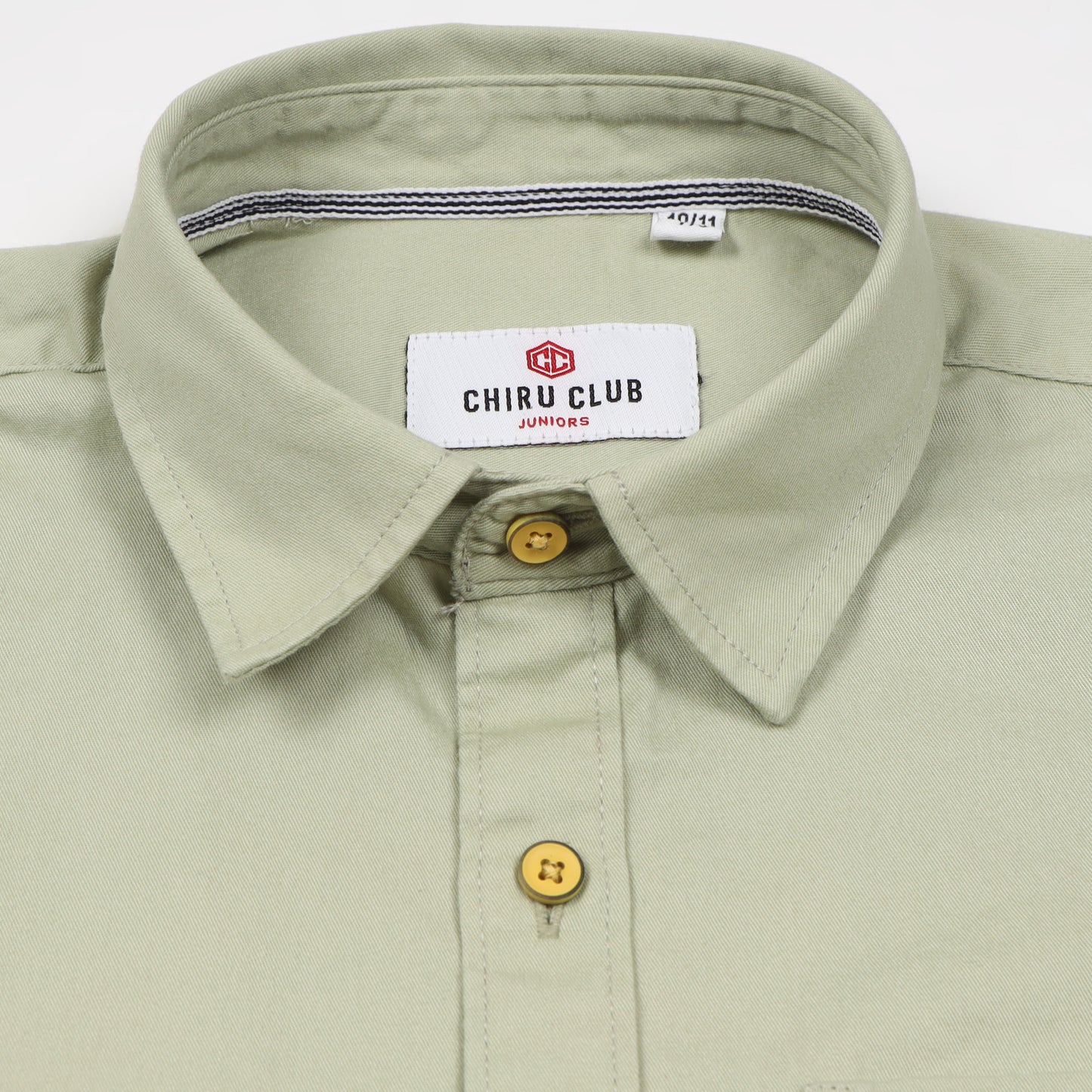 Pista Twill Leather Finish Solid Shirt For Boys