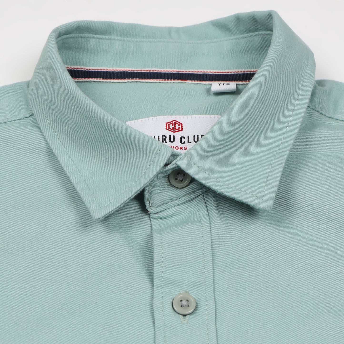 Mint Twill Leather Finish Solid Shirt For Boys