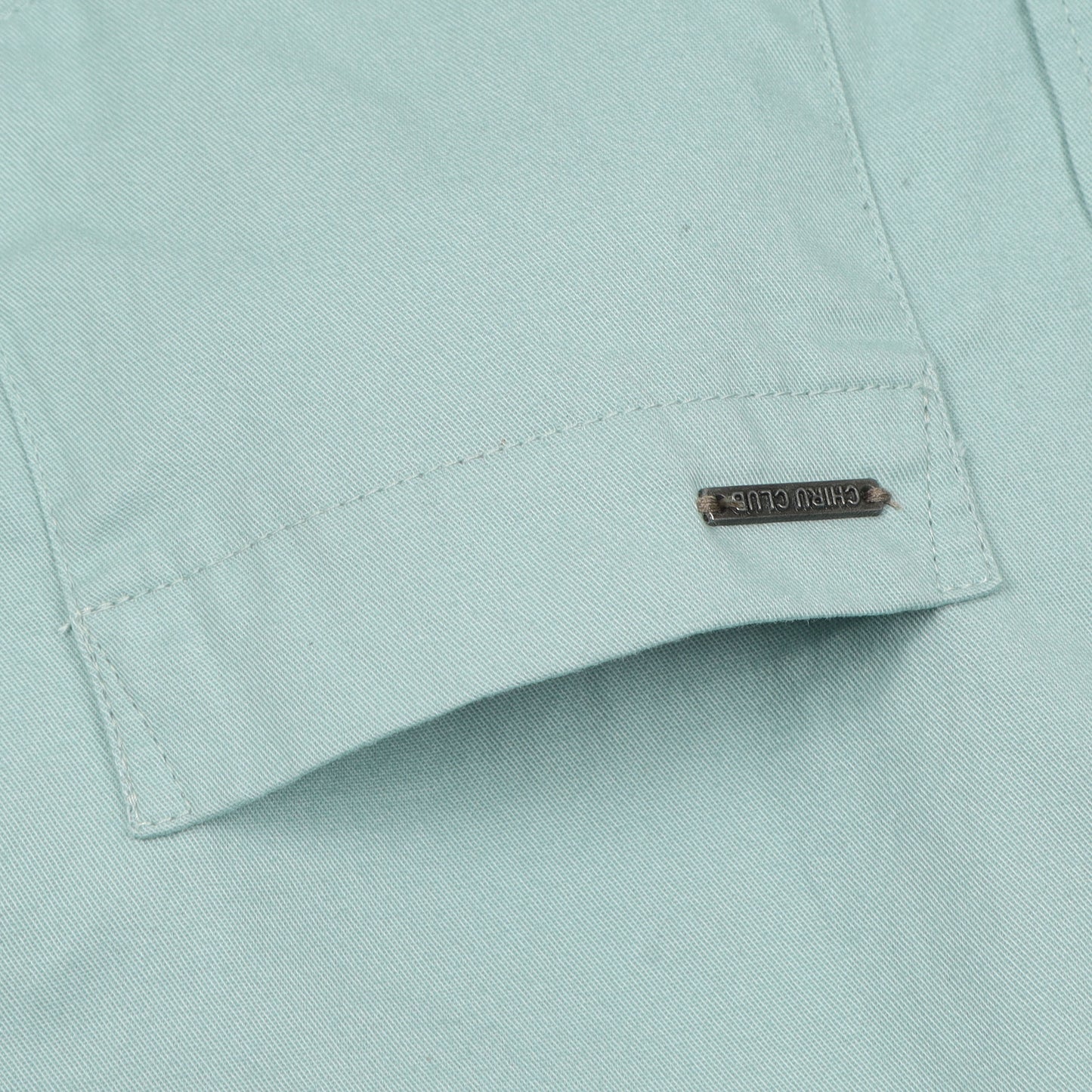Mint Twill Leather Finish Solid Shirt For Boys