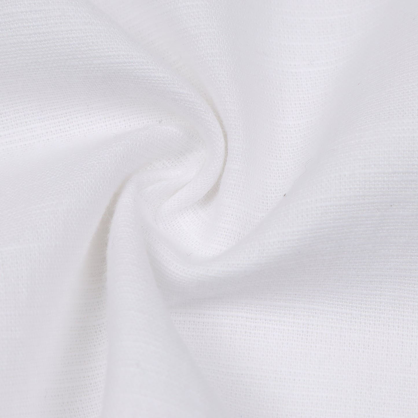White Cotton Linen Solid Shirt For Boys