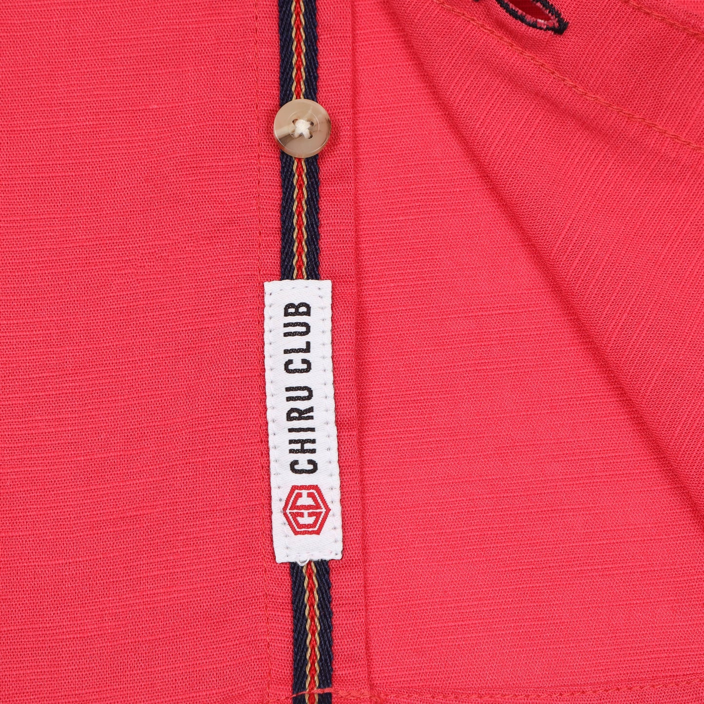 Rani Pink Cotton Linen Shirt For Boys