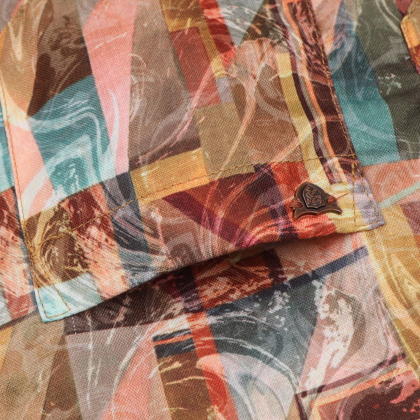 Multi Colour Digital Printed Rayon Shirt For Boys