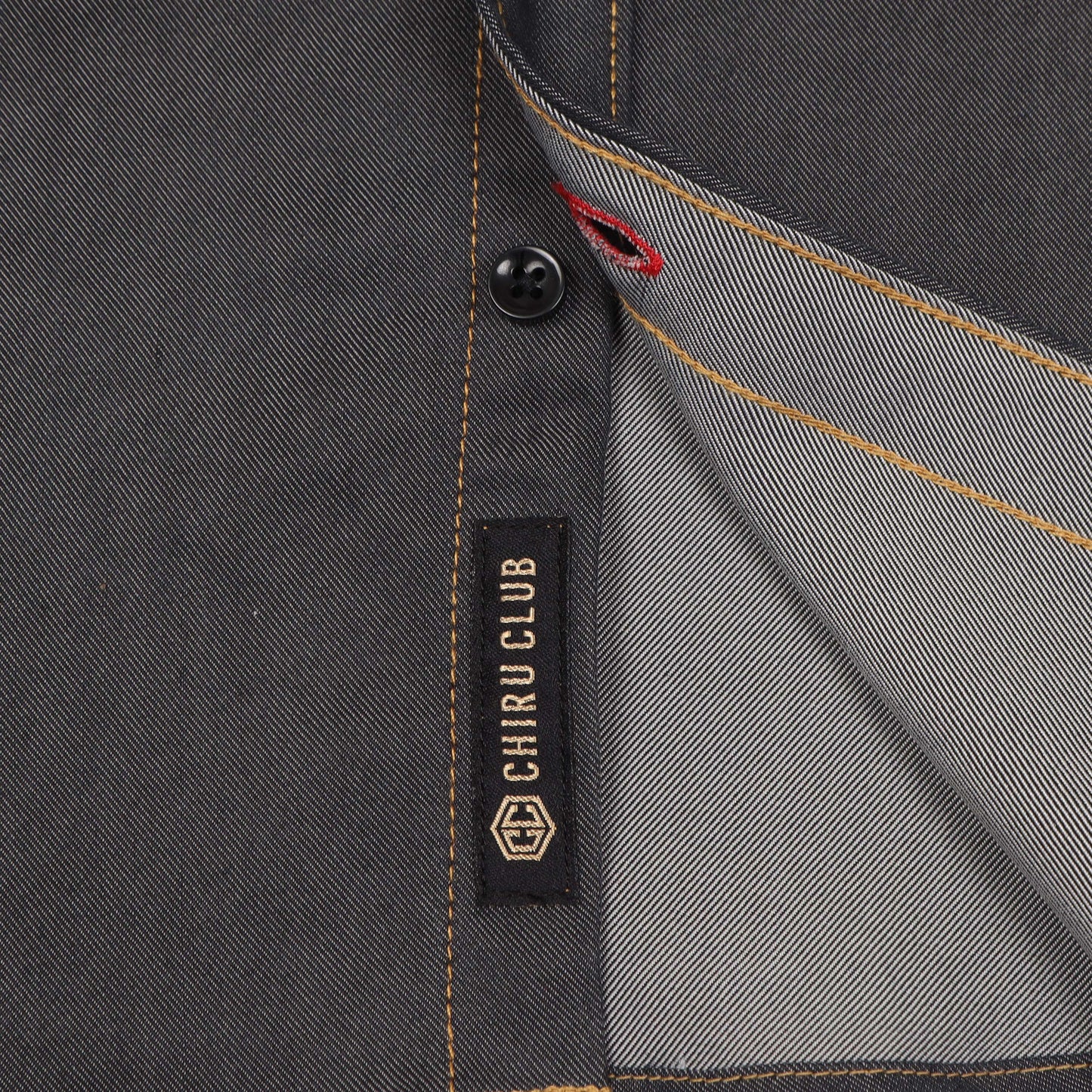 Shine Blue Denim Lycra Shirt For Boys