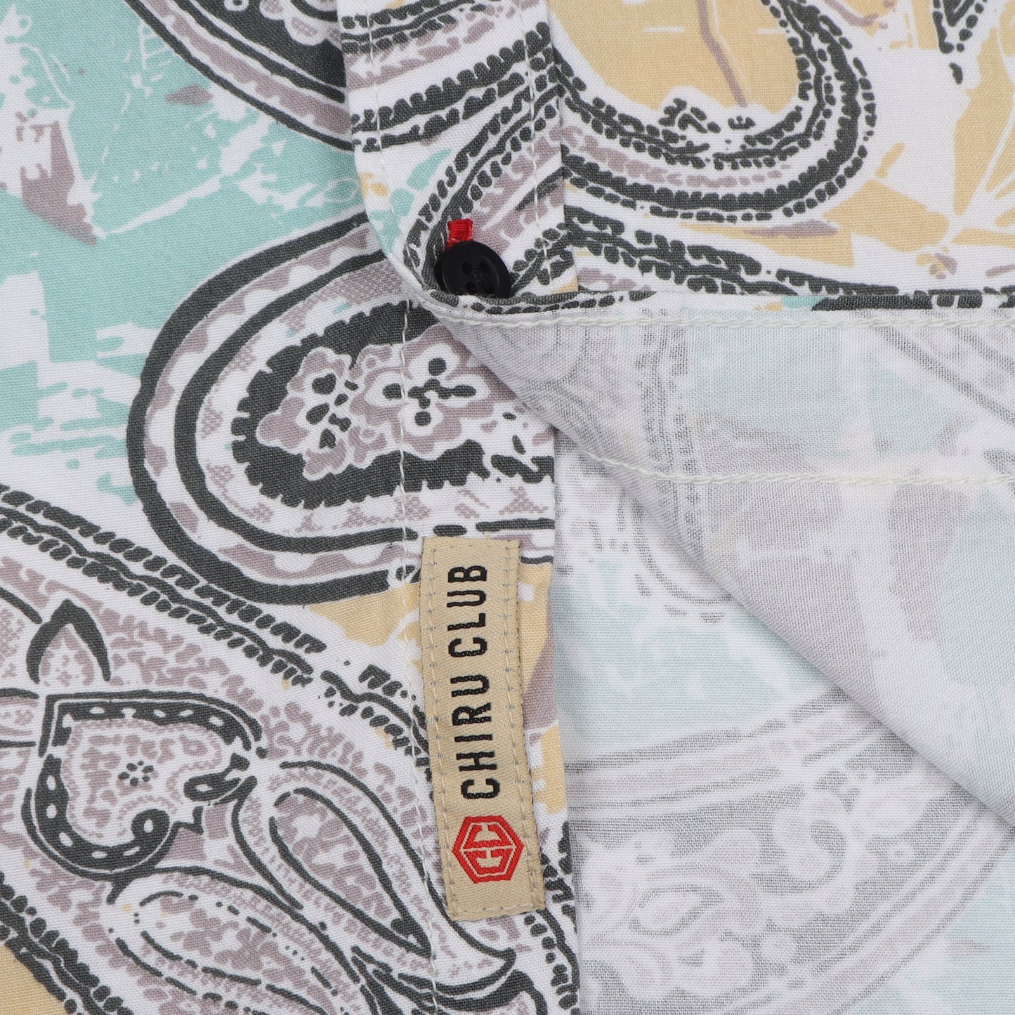 Aqua Grey Digital Printed Rayon Shirt For Boys