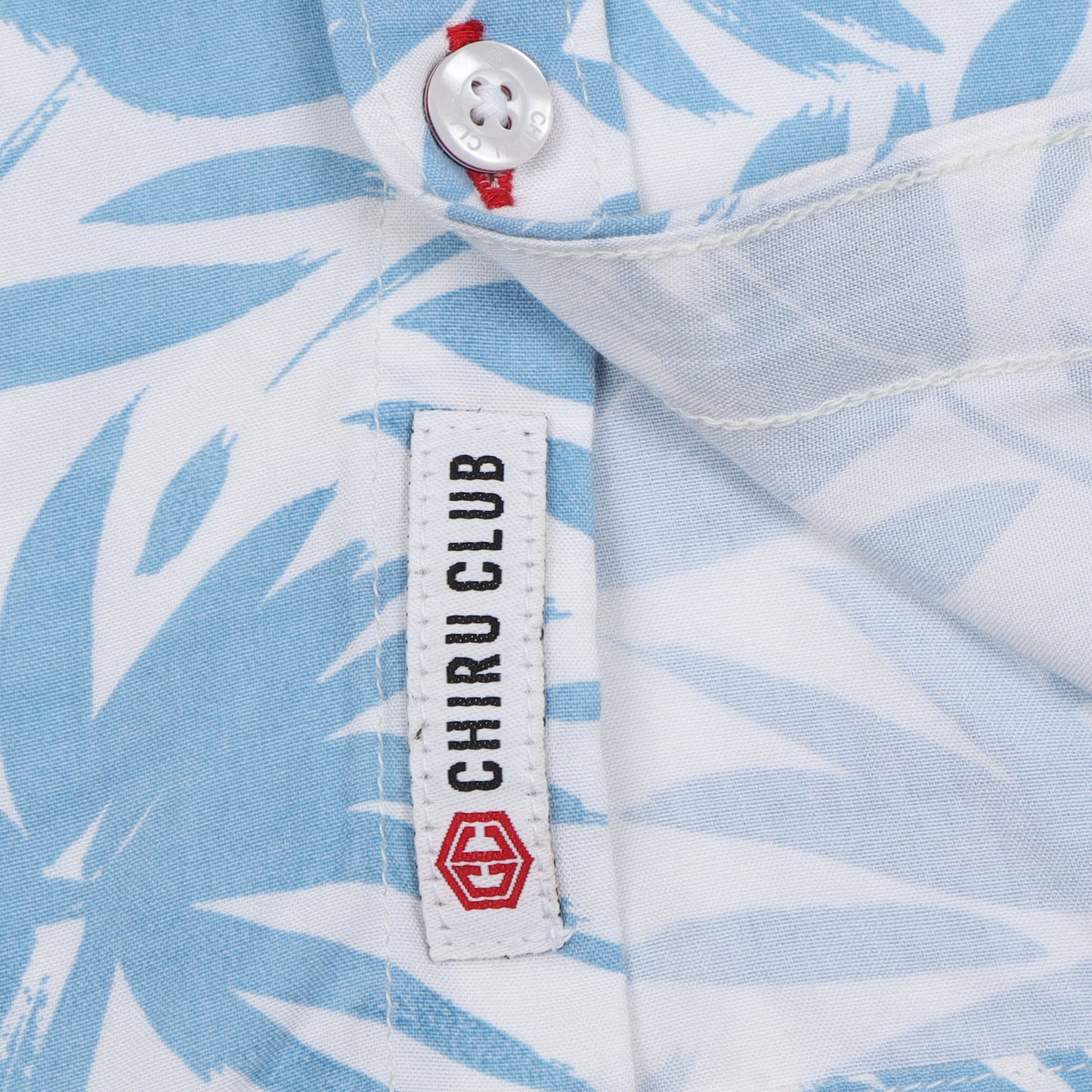 Aqua Blue Printed Rayon Shirt For Boys