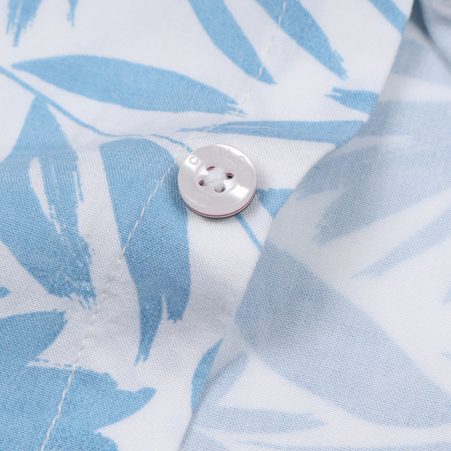 Aqua Blue Printed Rayon Shirt For Boys