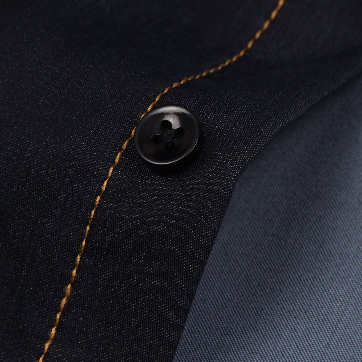 Navy Blue Denim Lycra Shirt For Boys