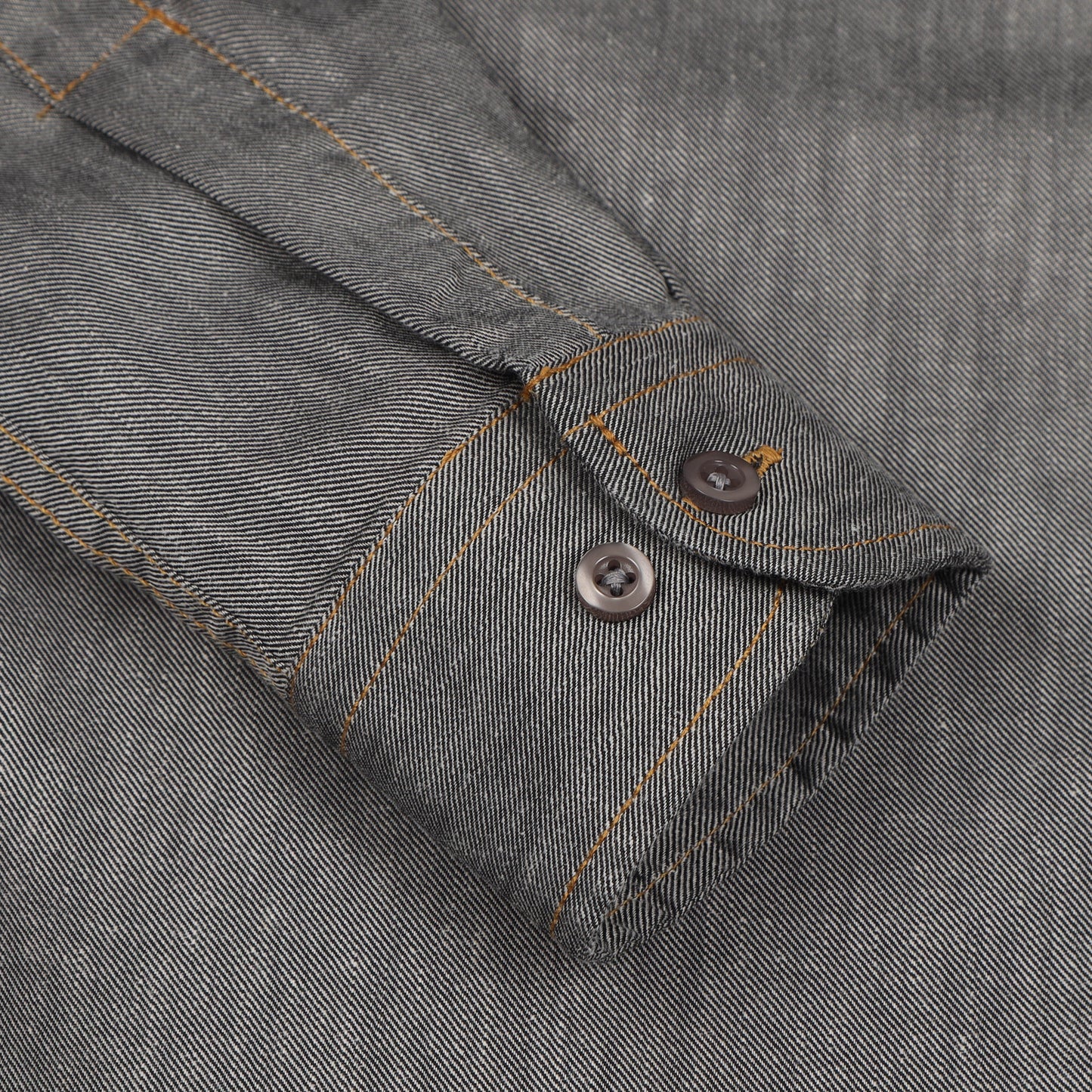 Ash Grey Denim Lycra Shirt for Boys